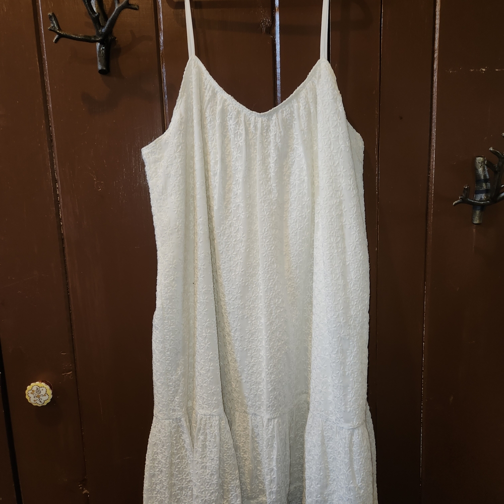 Madewell White Textured Mini Dress